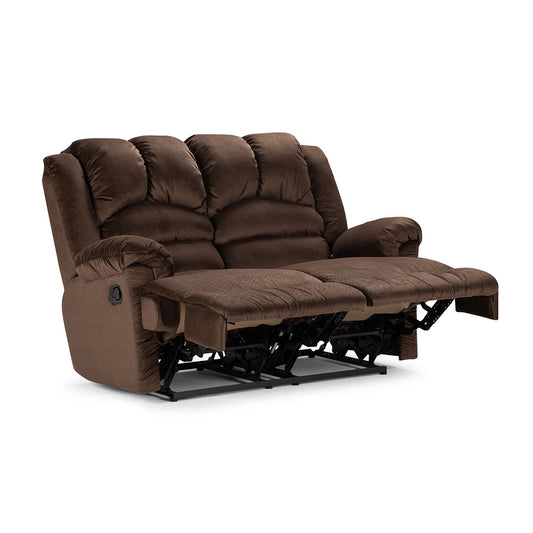Sofá 3 Cuerpos Reclinable Jarrie Tela Chex Manual Café Rosen