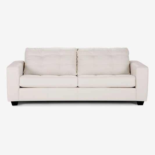 Sofá 3 Cuerpos Manet Cuero Ice Rosen