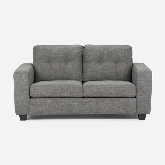 Sofá 2 Cuerpos Mira Tela Gris Rosen