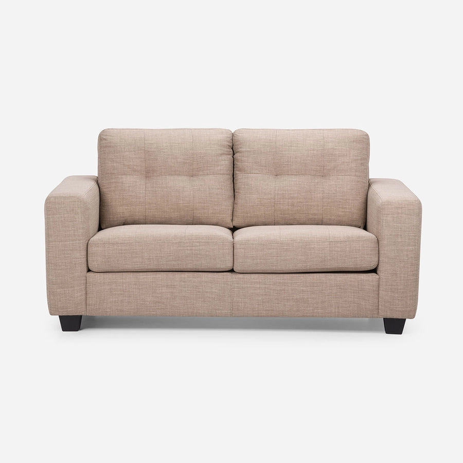 Sofá 2 Cuerpos Mira Tela Beige Rosen