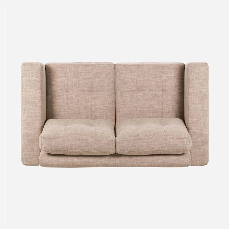 Sofá 2 Cuerpos Mira Tela Beige Rosen