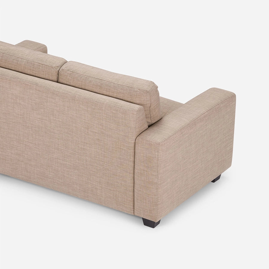Sofá 2 Cuerpos Mira Tela Beige Rosen