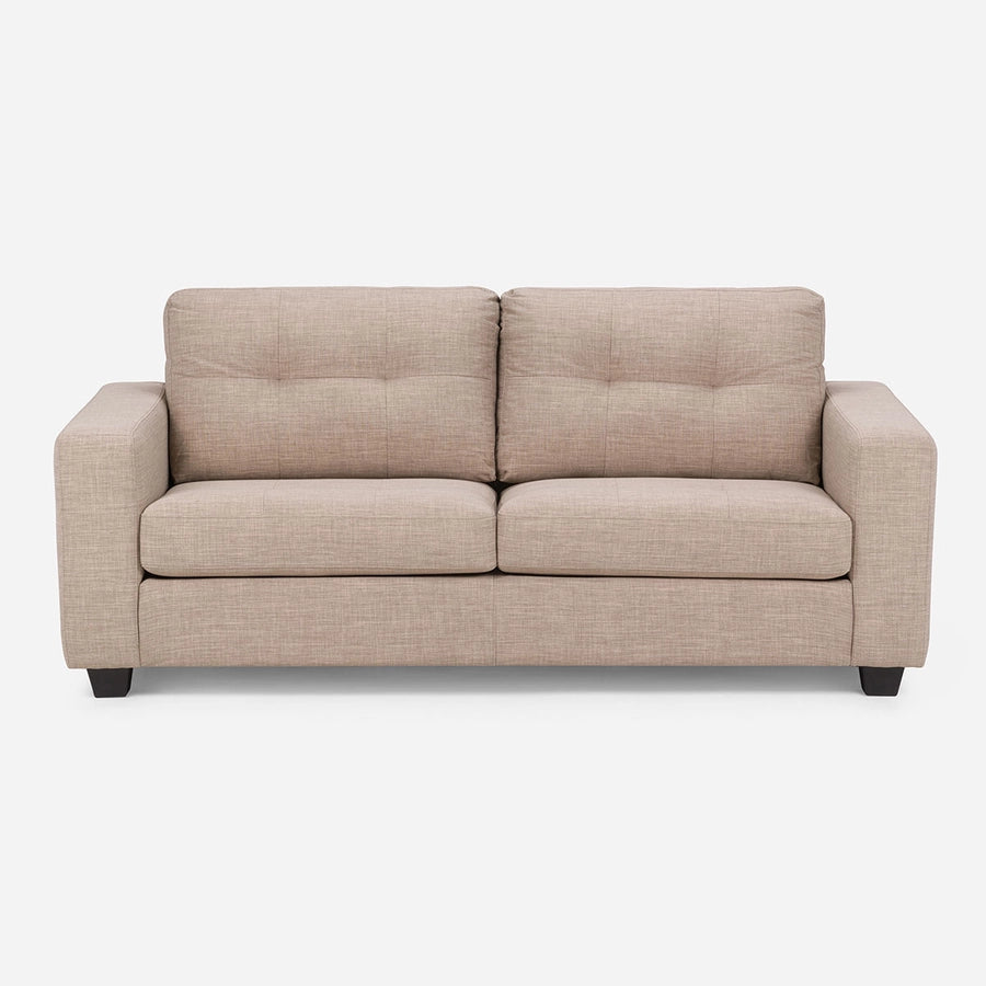 Sofá 3 Cuerpos Mira Tela Beige Rosen