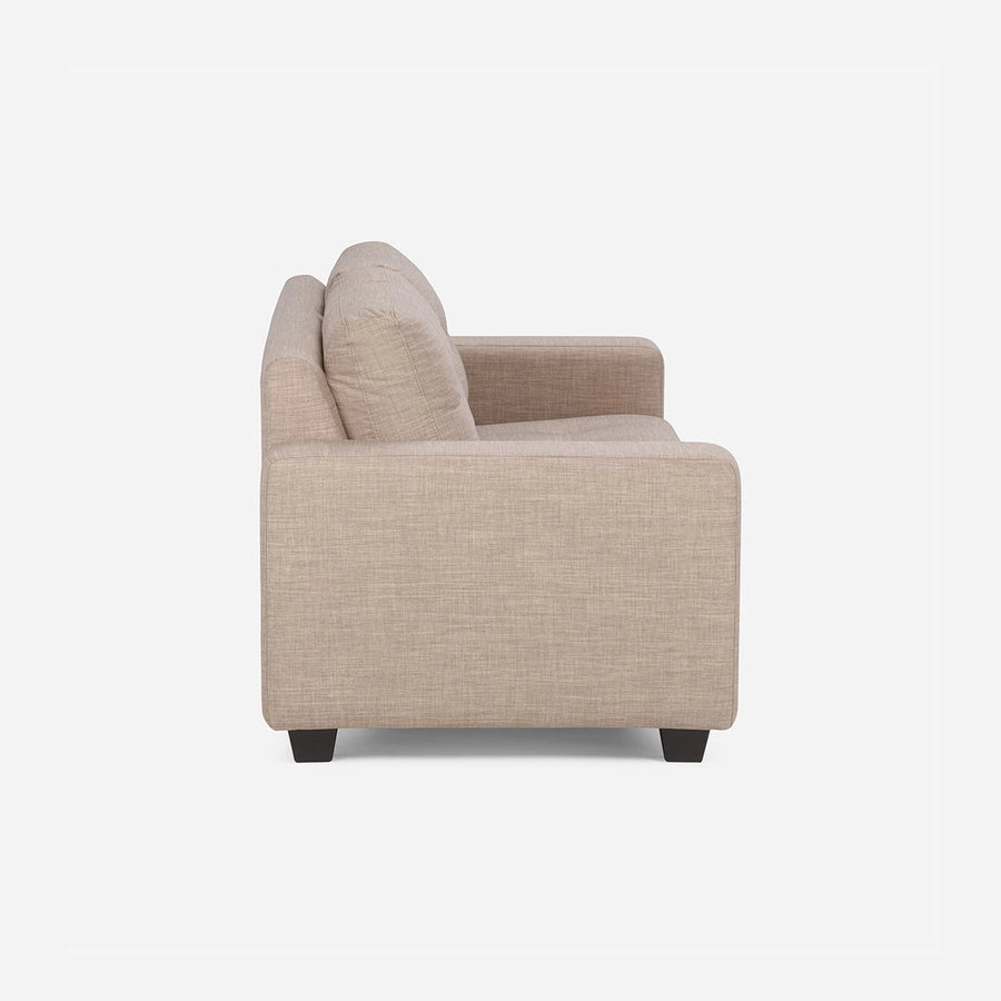 Sofá 3 Cuerpos Mira Tela Beige Rosen