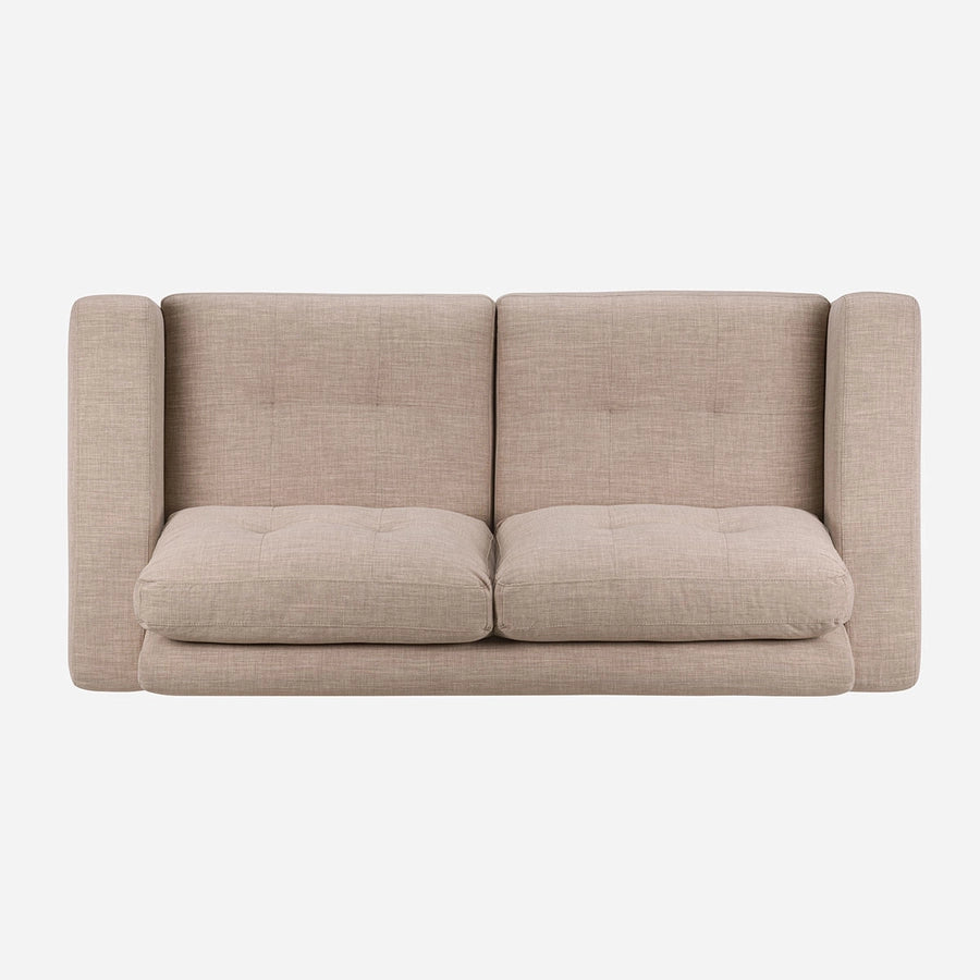 Sofá 3 Cuerpos Mira Tela Beige Rosen