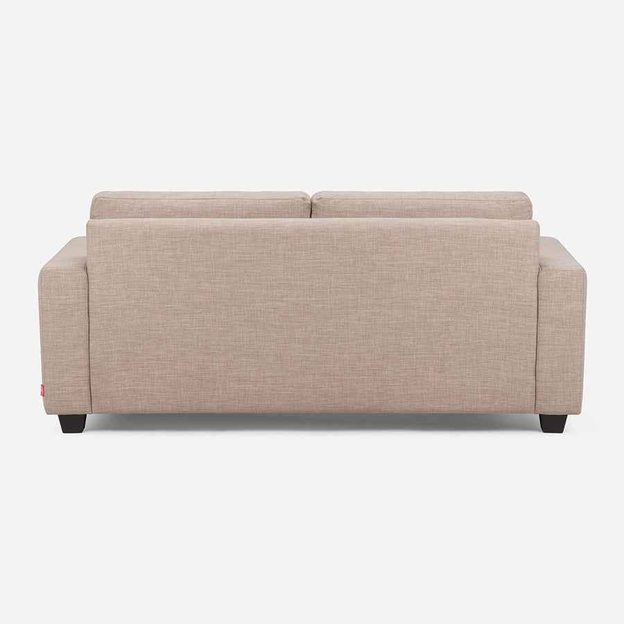 Sofá 3 Cuerpos Mira Tela Beige Rosen
