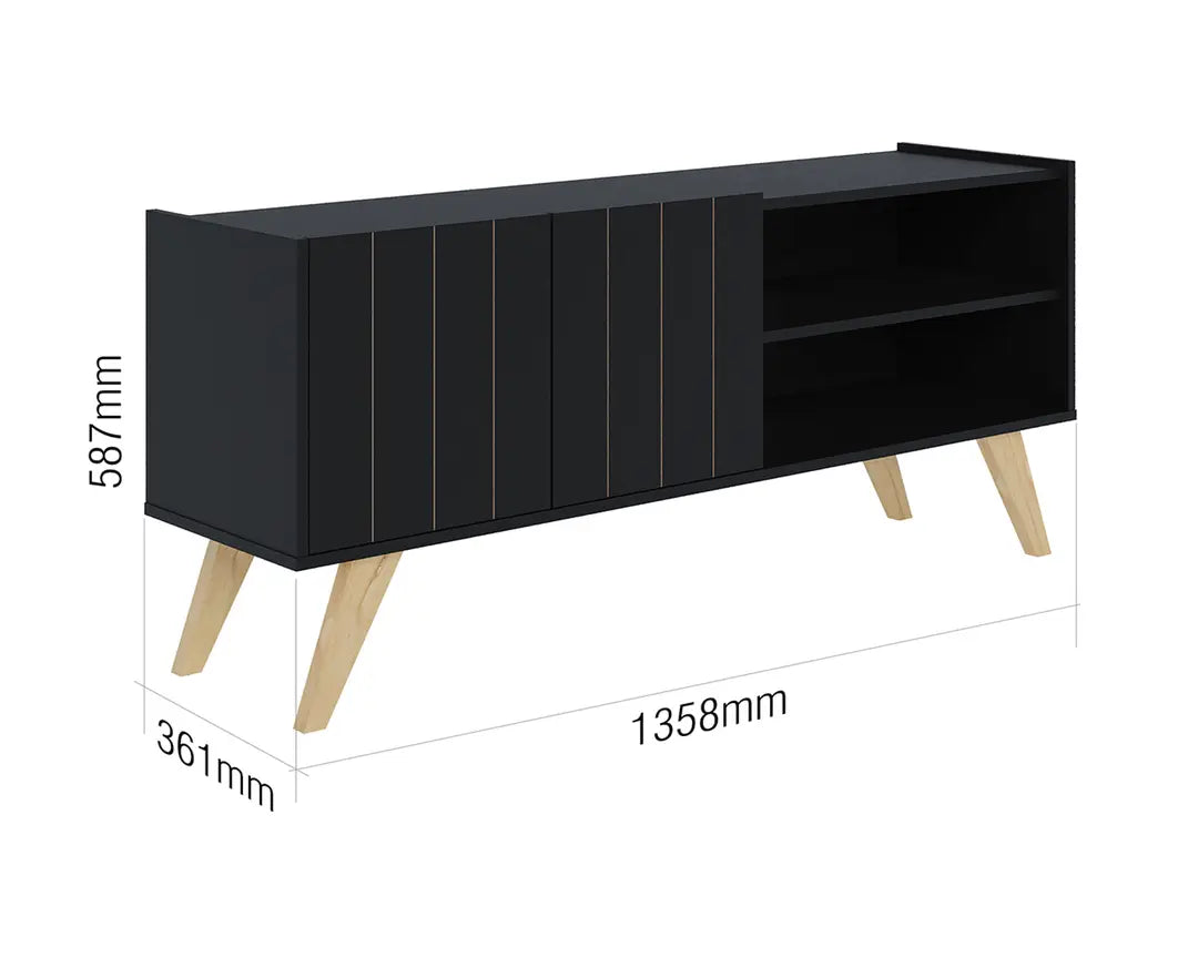 Rack Space 55" Preto Fosco/Tauari Altavisión