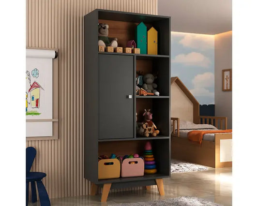 Librero HO-2997 1 Puerta Negro Altavisión