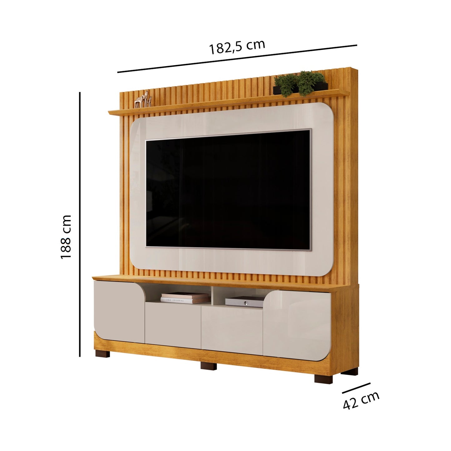 Home TV 65'' Vogue Ripado Cedro Bali Altavisión