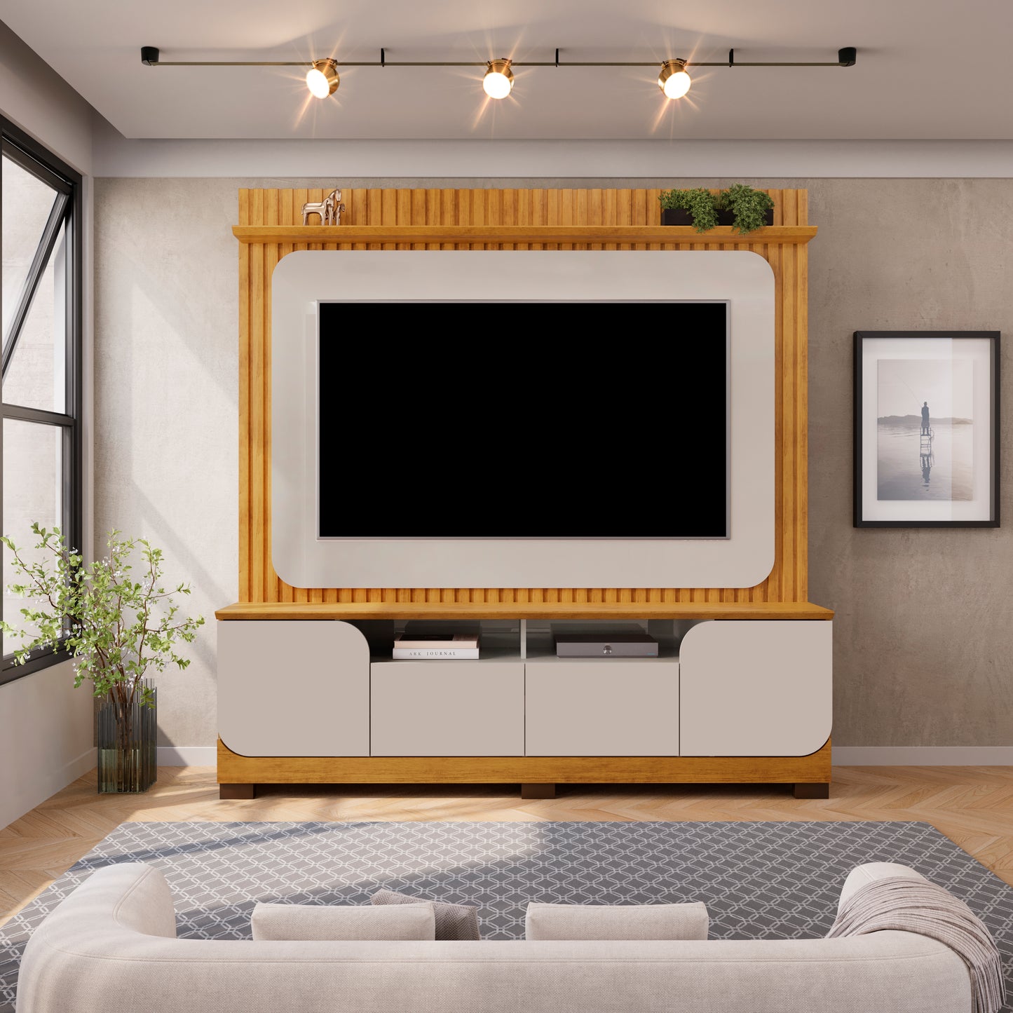 Home TV 65'' Vogue Ripado Cedro Bali Altavisión