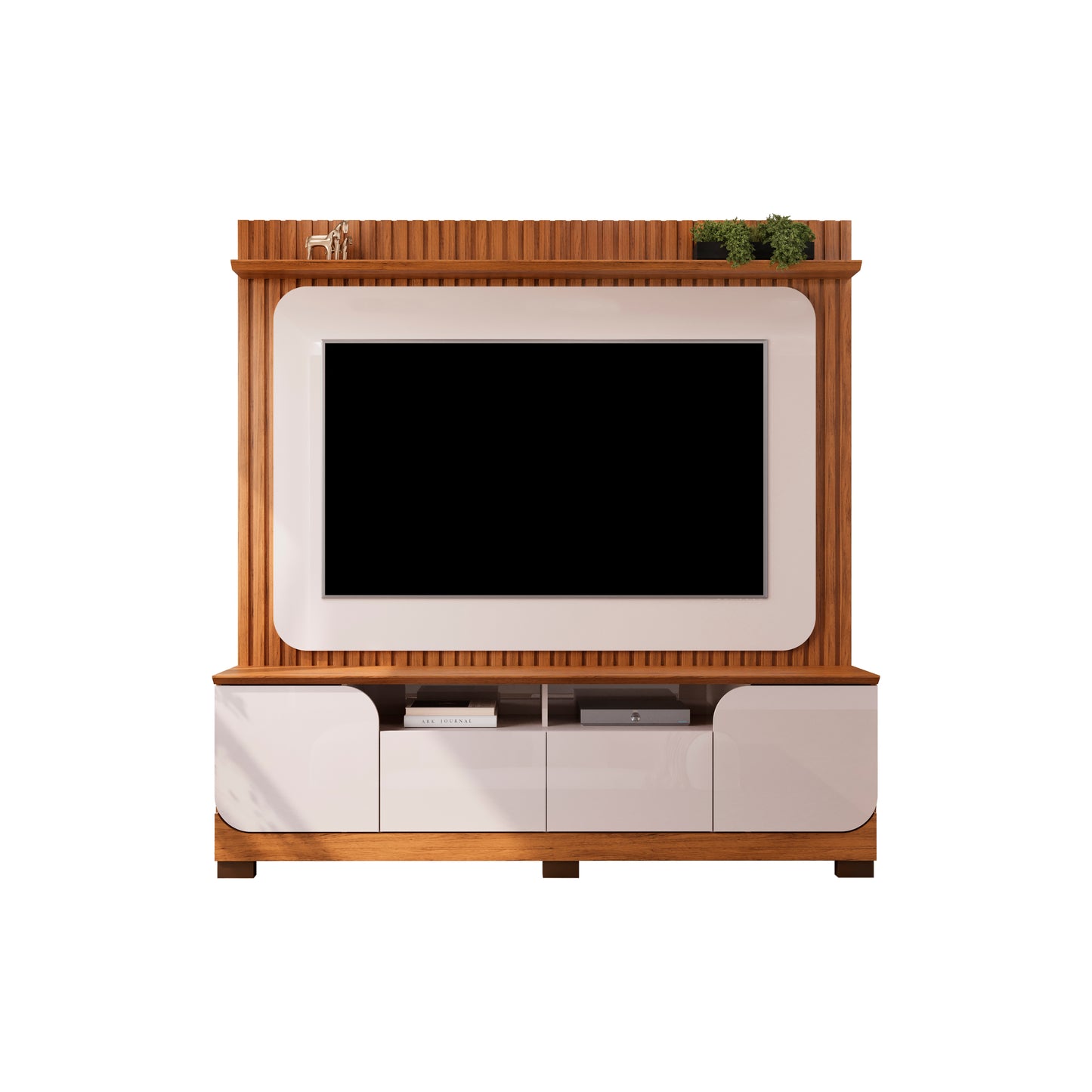 Home TV 65'' Vogue Ripado Freijo Off White Altavisión