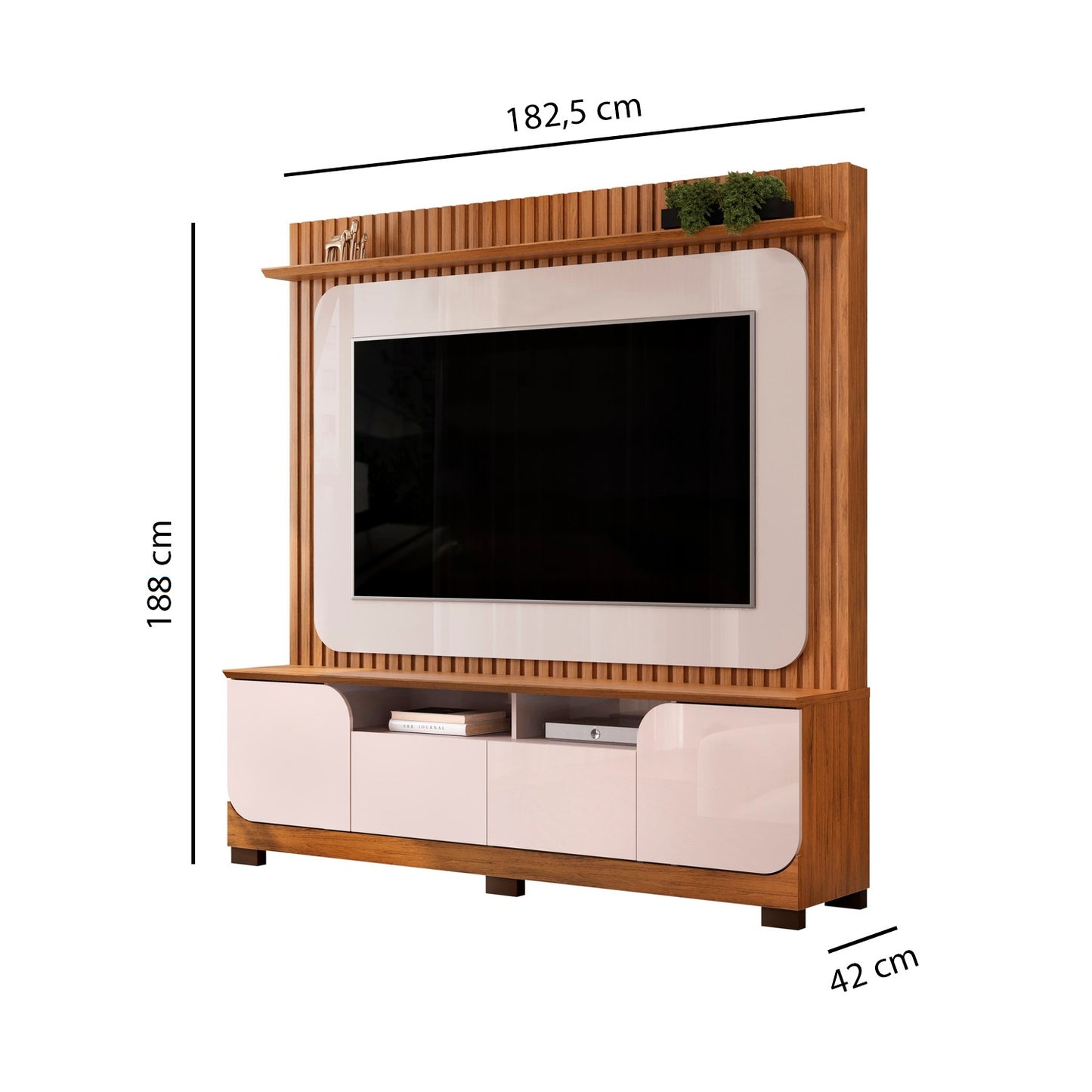 Home TV 65'' Vogue Ripado Freijo Off White Altavisión