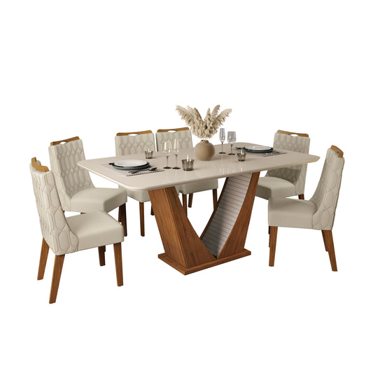 Comedor 6 sillas Dalila Blanco/Café Altavisión
