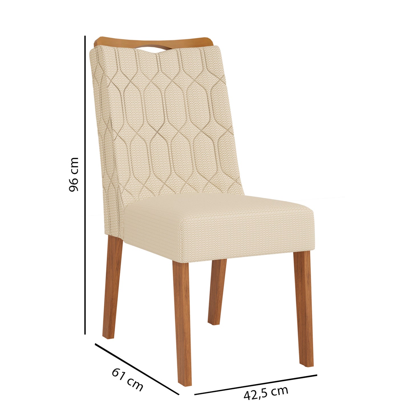 Comedor 6 sillas Dalila Blanco/Natural Altavisión