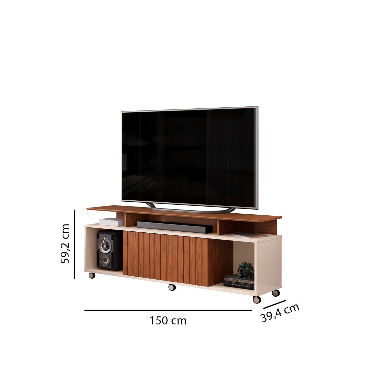 Rack TV 60'' Tomy Freijo Off White Altavision