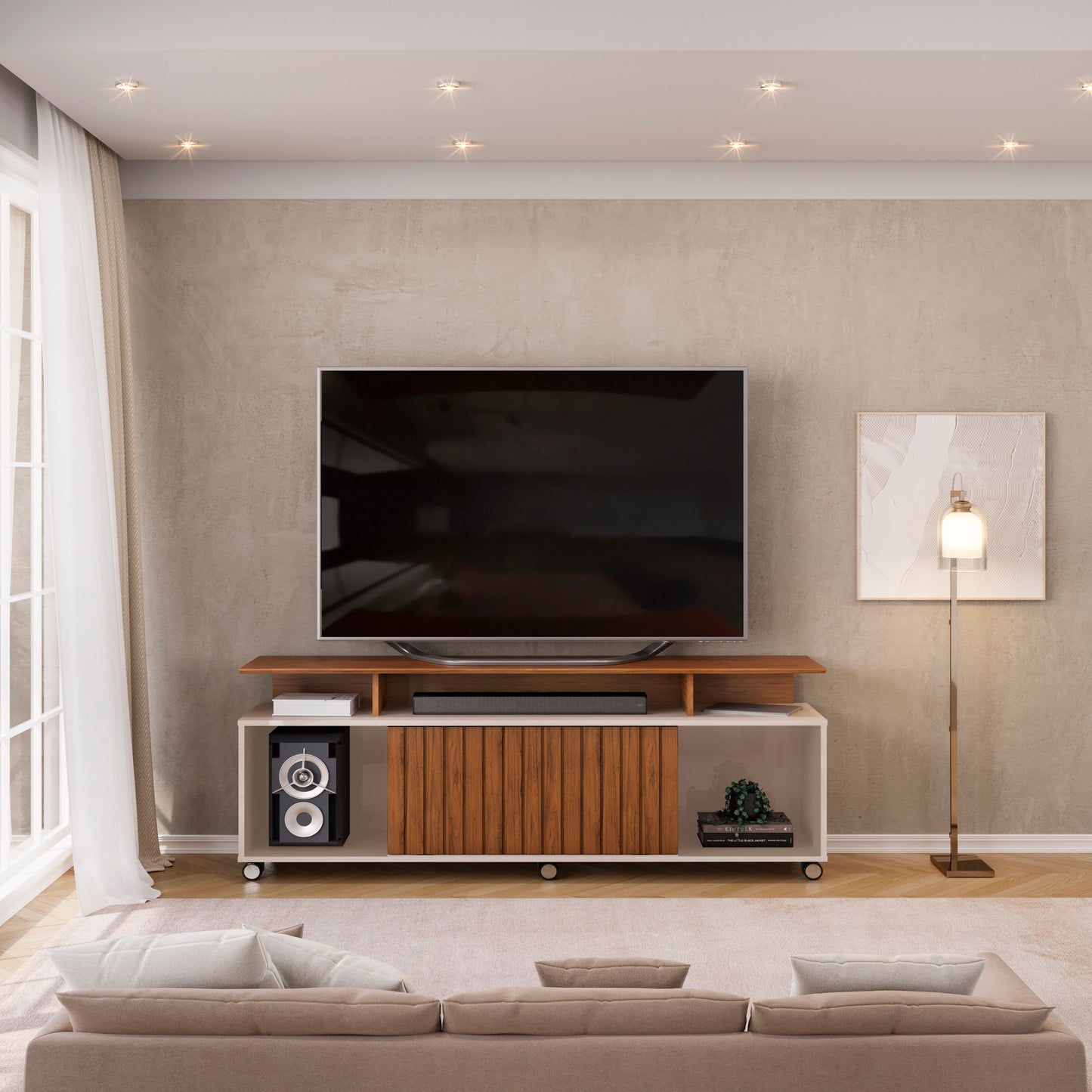 Rack TV 60'' Tomy Freijo Off White Altavision