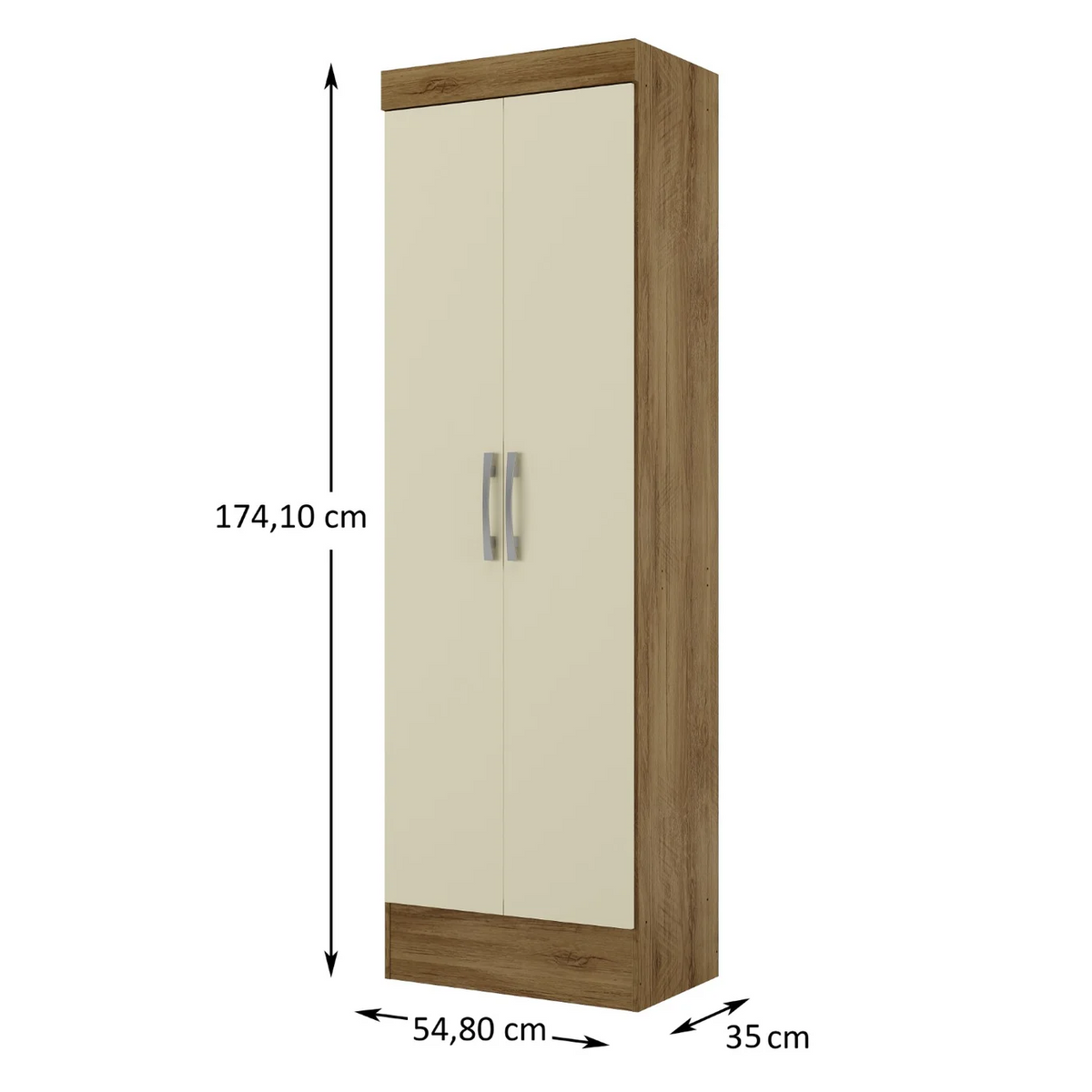 Mueble Multiuso 2 Puertas Serido Cinamomo/Off White Altavisión