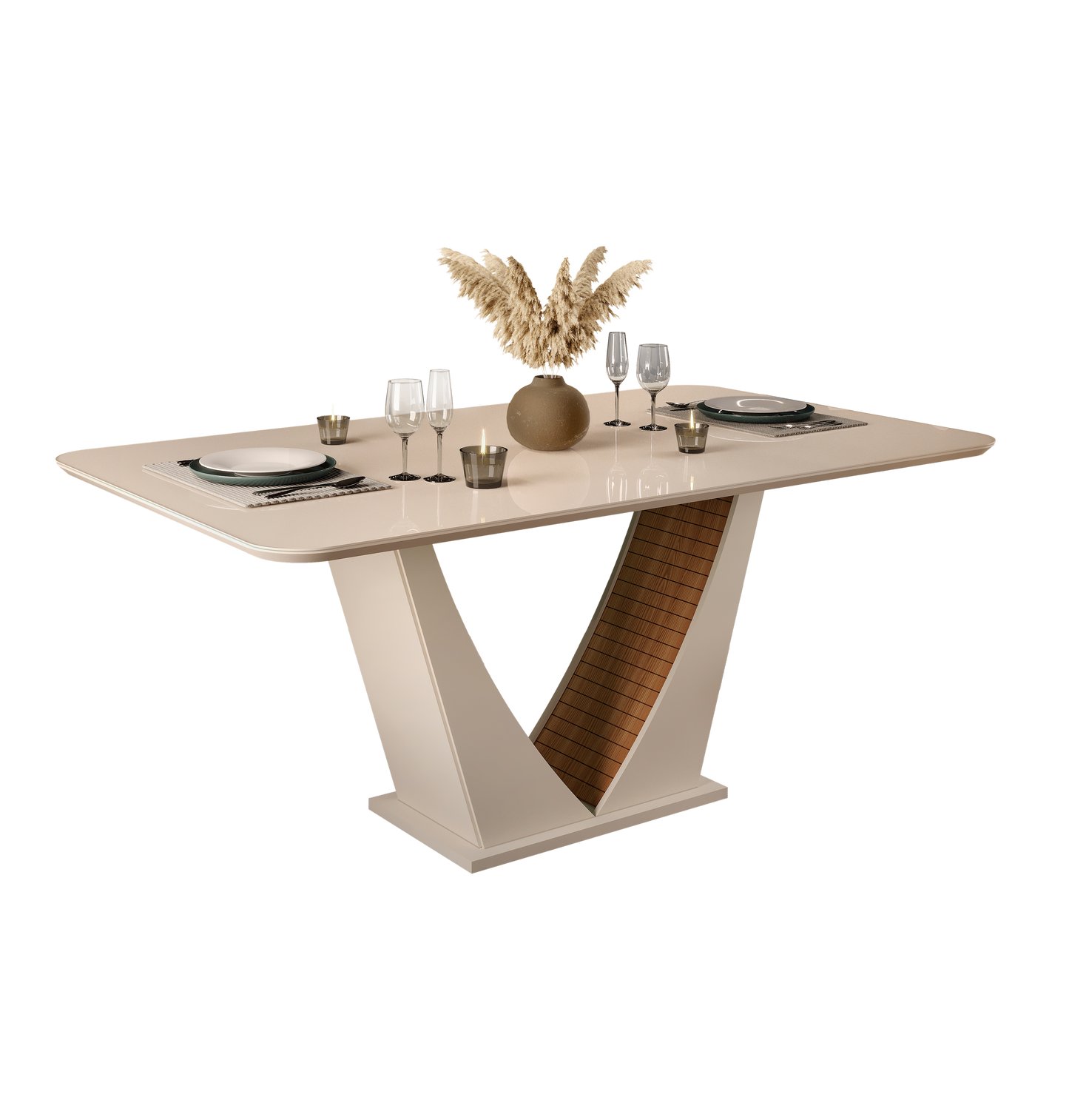 Comedor 6 sillas Dalila Blanco/Natural Altavisión