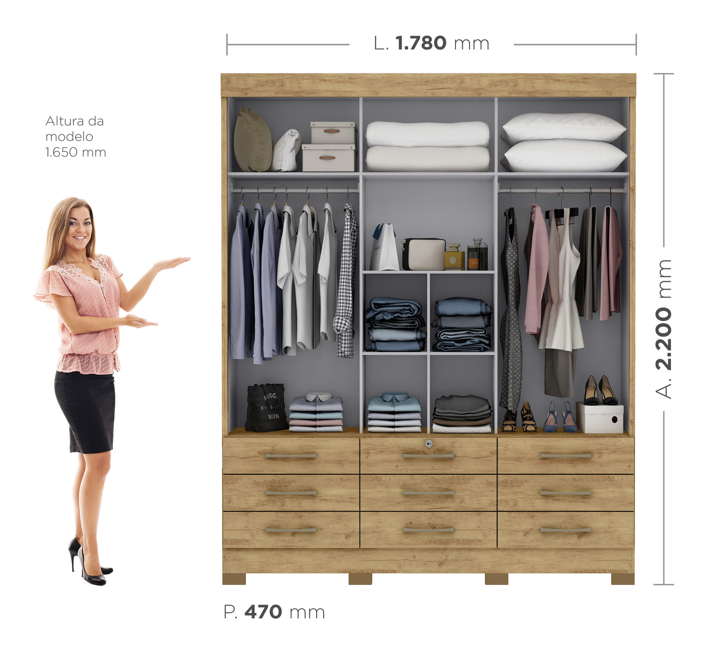 Closet 3P 9C New Toquio Flex Di Poretti