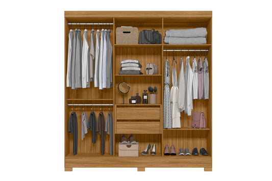 Closet 6P 2C Valencia Cinza Di Poretti