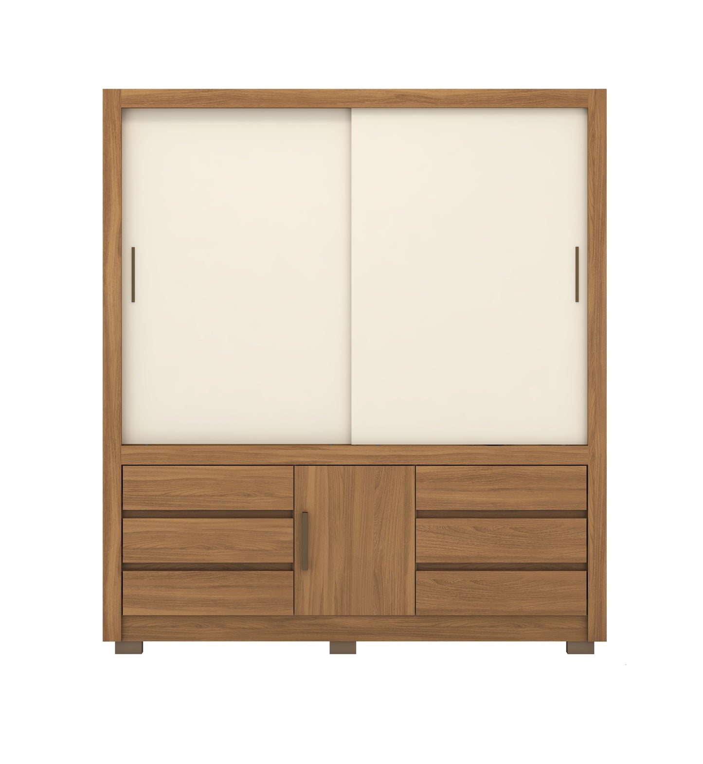 Clóset 2 Puertas 6 Cajones Arbo Almendra Off White Altavisión