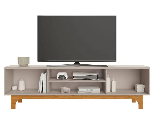 Rack TV 70'' Triunfo Café Claro Off White Di Poretti