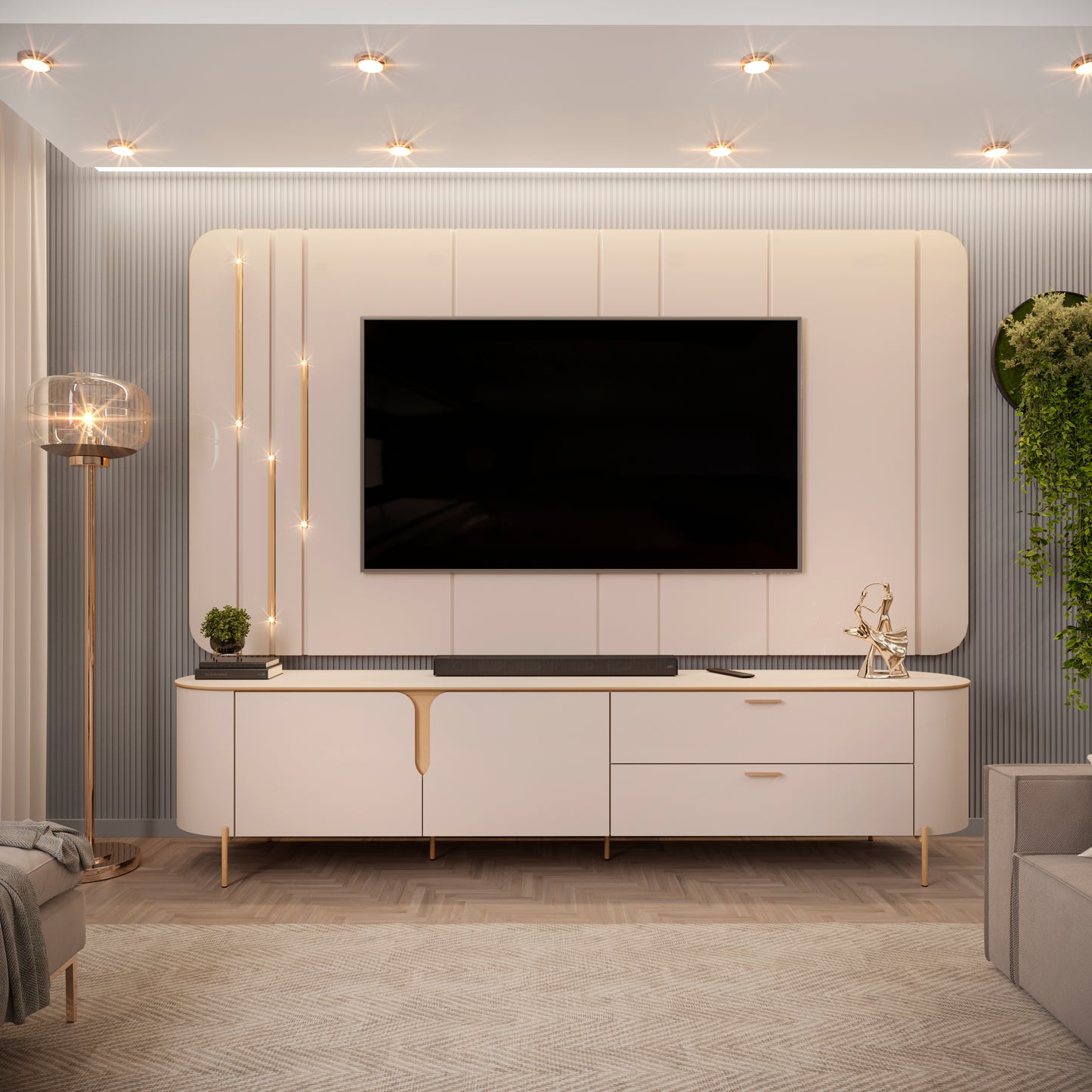 Home TV Celine 70"2C 2P Off Di Poretti