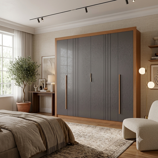 Closet 6 Puertas Miletto Jatoba/Grafito Altavision