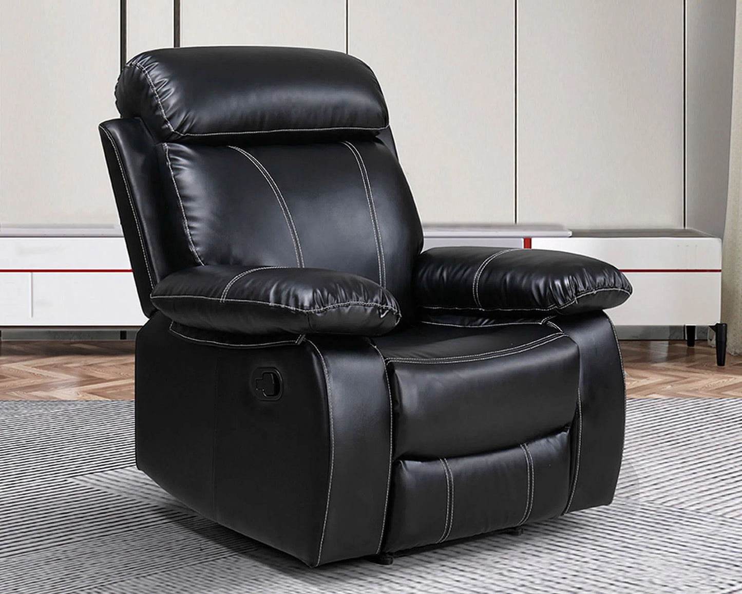 Bergere Boston Reclinable Negro Idetex