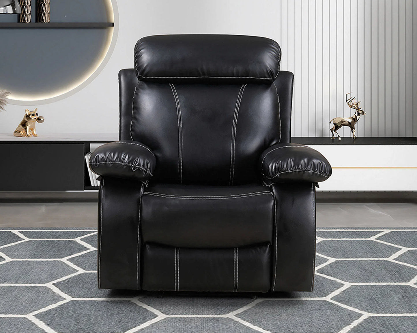 Bergere Boston Reclinable Negro Idetex