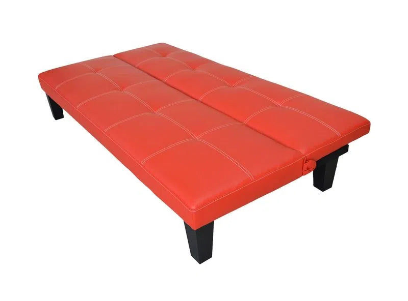 Futón 3 Cuerpos Praga Rojo PU Idetex