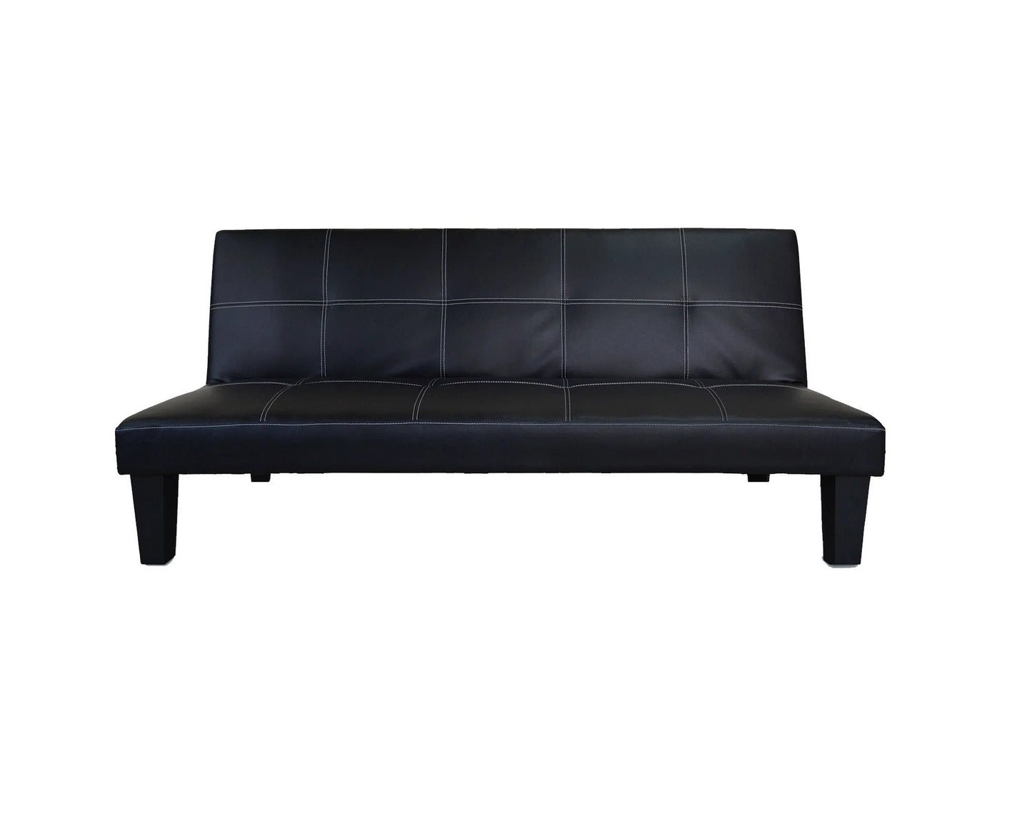Futón 3 Cuerpos Praga Negro PU Idetex