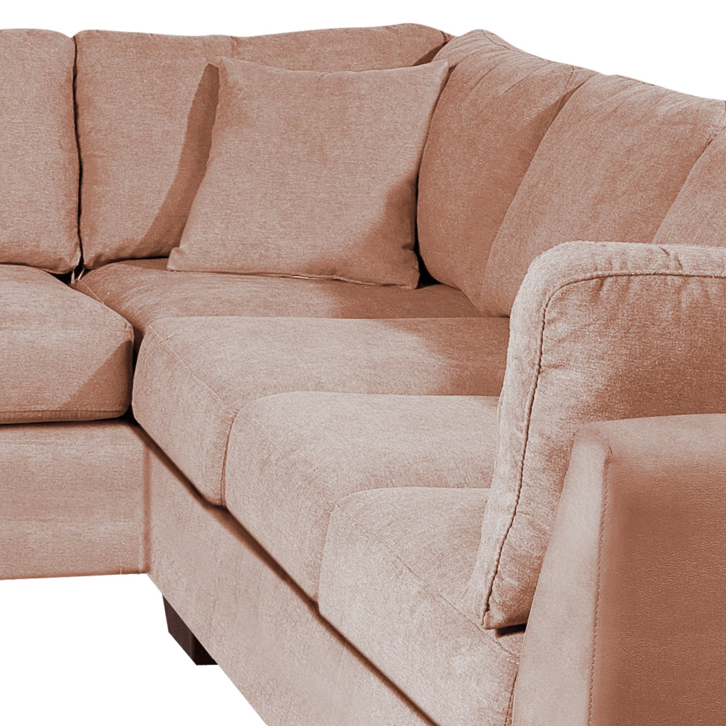 Sofá seccional Izquierdo Padua Velvet Beige Latam Home