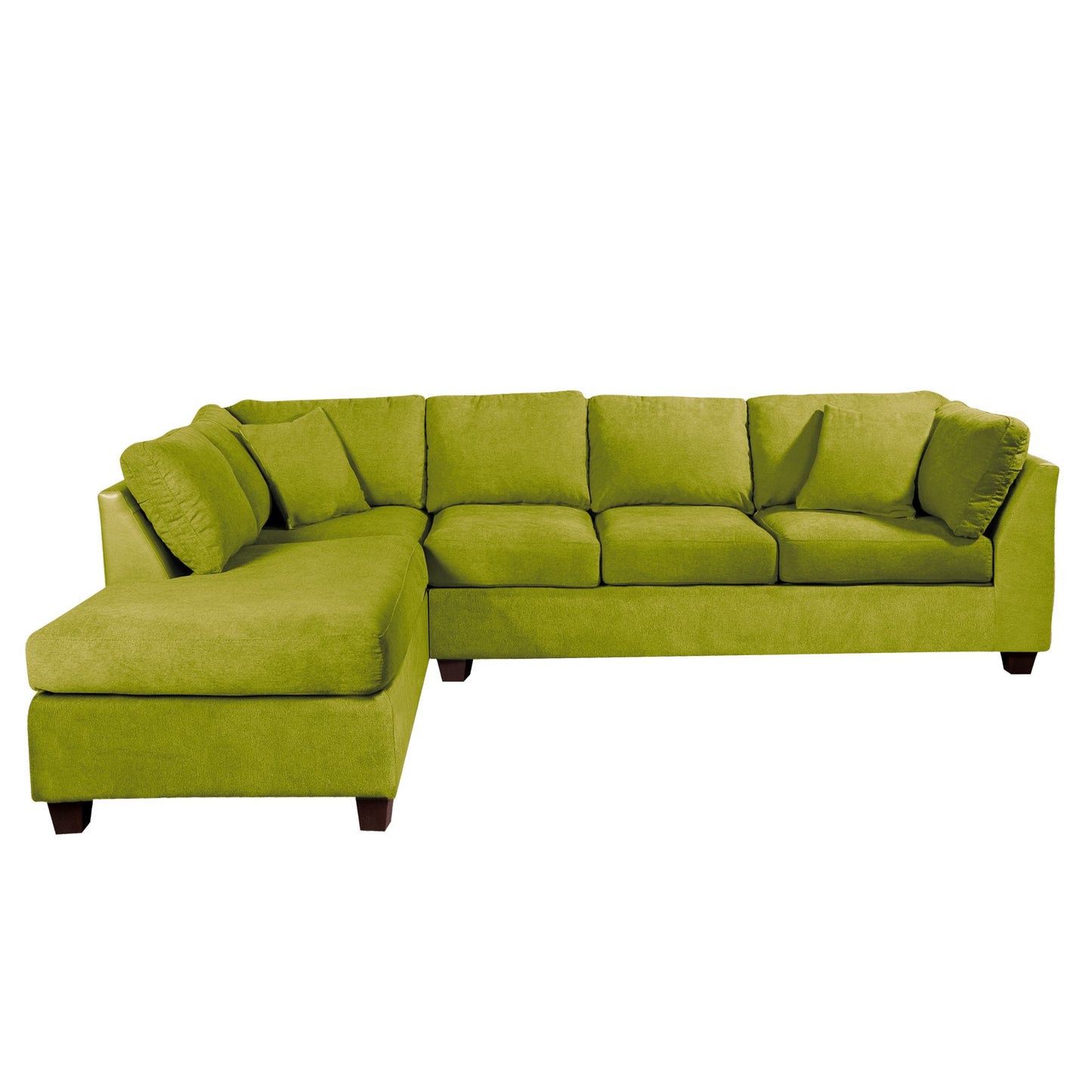 Sofá seccional Izquierdo Padua Velvet Pistacho Latam Home