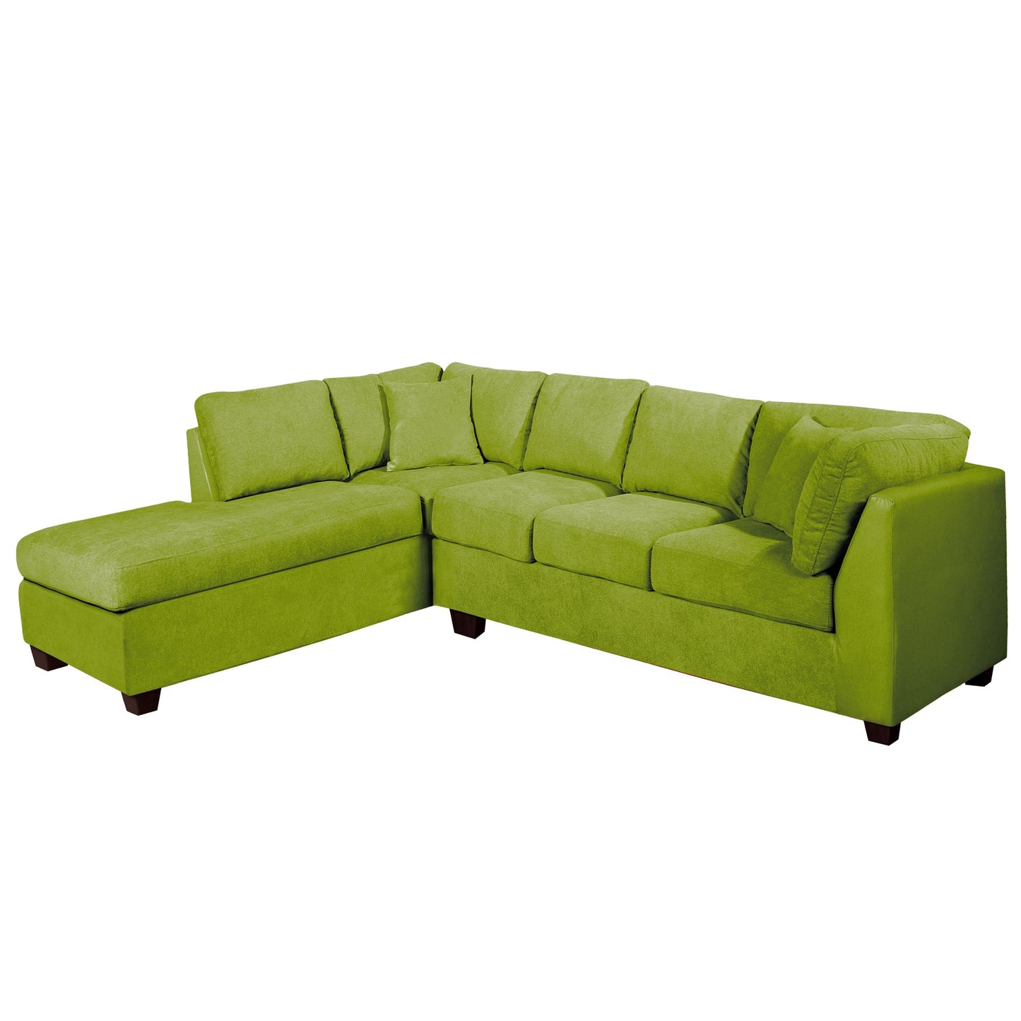 Sofá seccional Izquierdo Padua Velvet Pistacho Latam Home