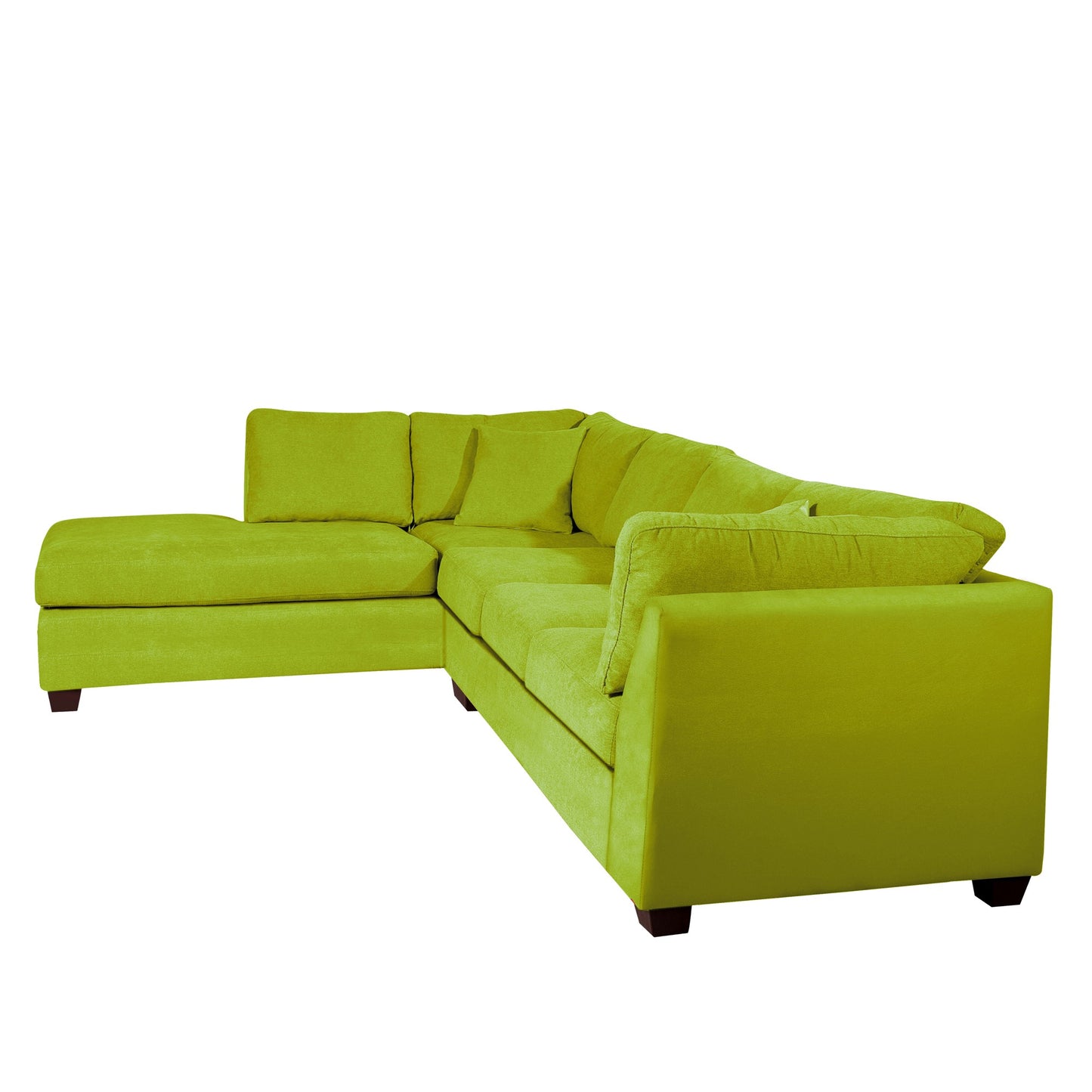Sofá seccional Izquierdo Padua Velvet Pistacho Latam Home
