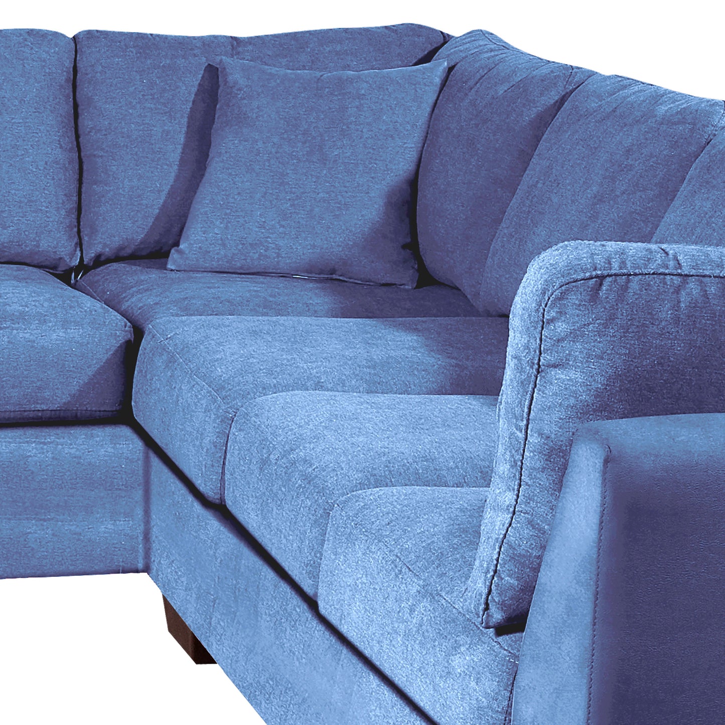 Sofá seccional Izquierdo Padua Velvet Azul Petroleo Latam Home