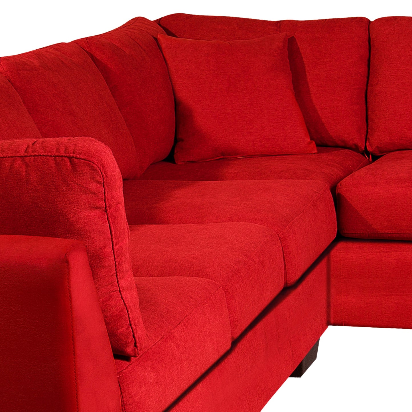 Sofá seccional Derecho Padua Velvet Burdeo Latam Home