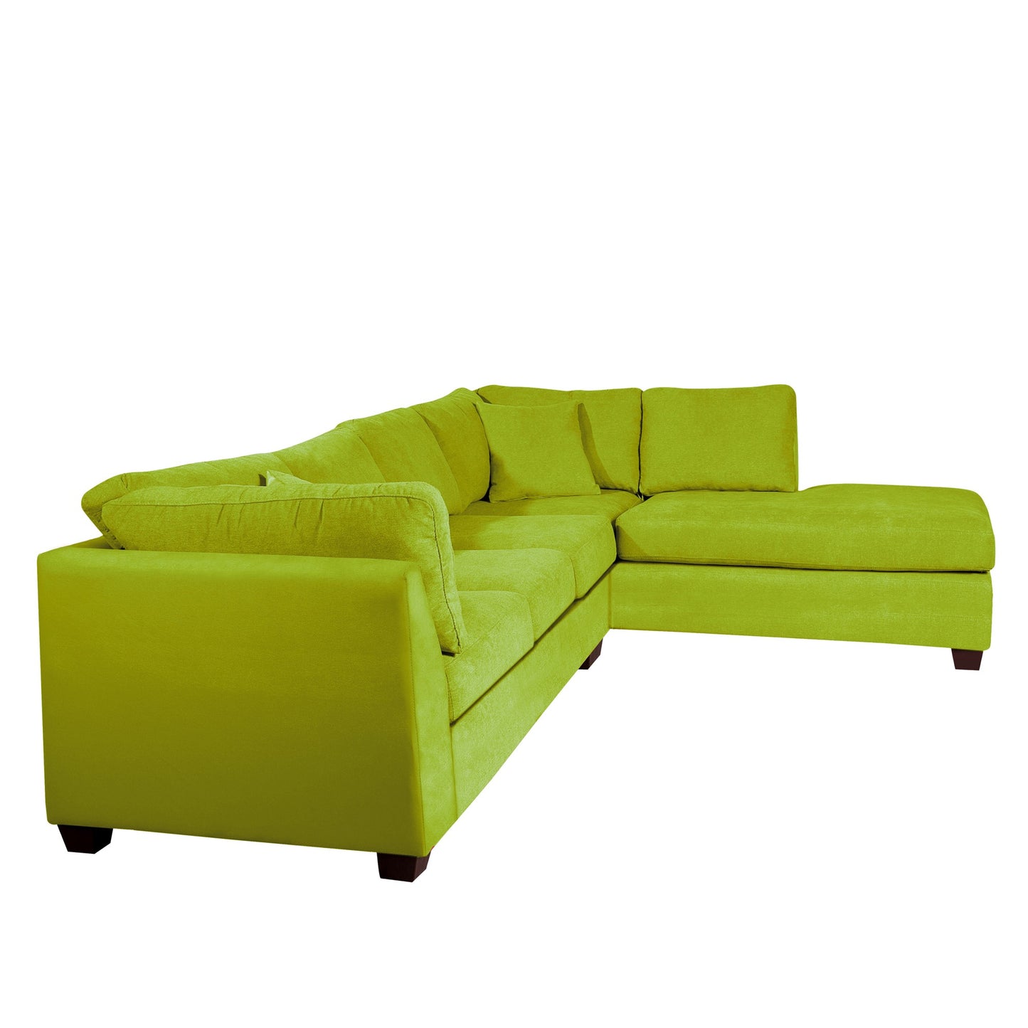 Sofá seccional Derecho Padua Velvet Pistacho Latam Home