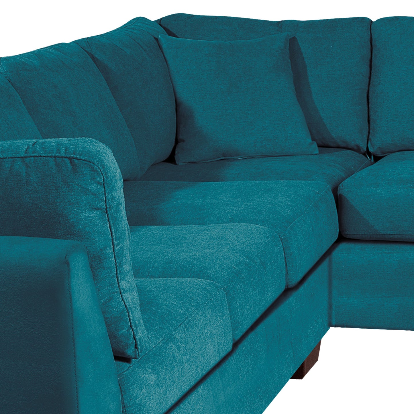 Sofá seccional Derecho Padua Velvet Turquesa Latam Home