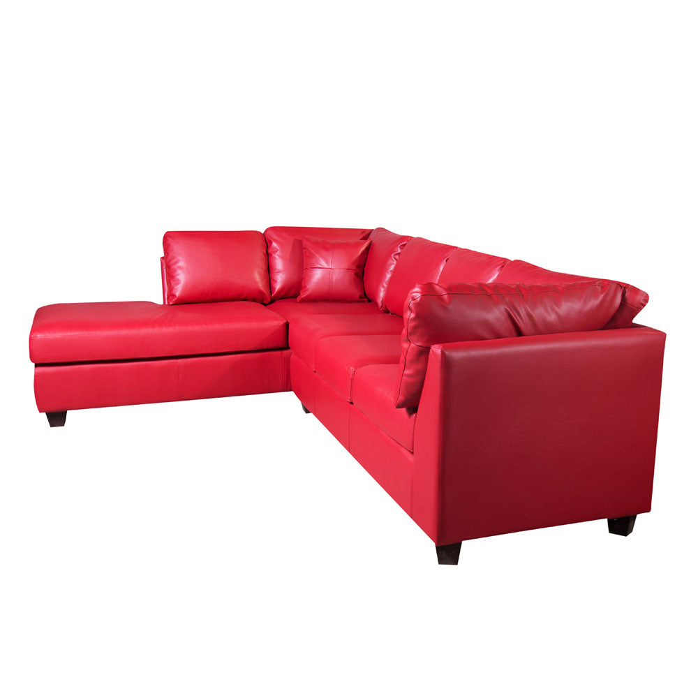 Sofá seccional Izquierdo Padua PU Rojo Latam Home
