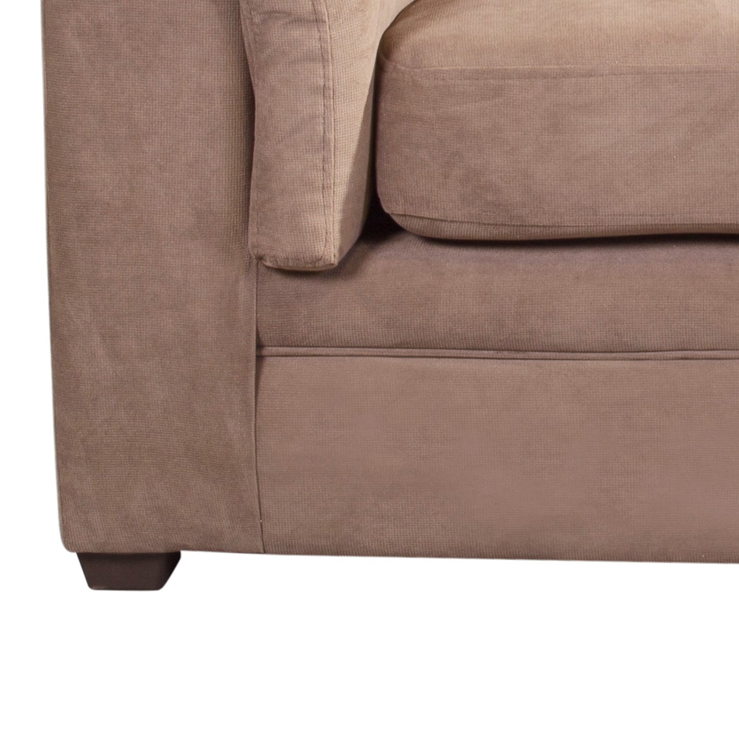 Sofá 3 Cuerpos Ancona Velvet Beige Latam Home
