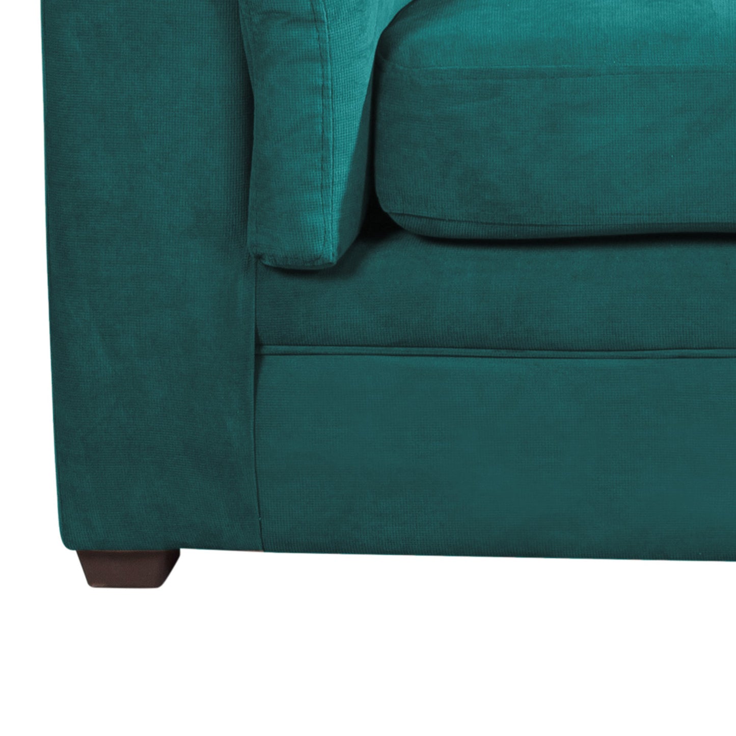 Sofá 3 Cuerpos Ancona Velvet Turquesa Latam Home