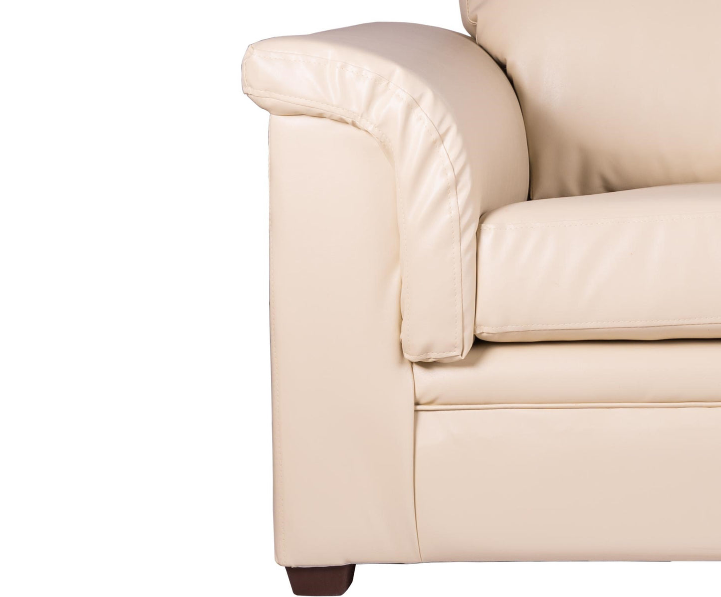 Sofá 3 Cuerpos Ancona PU Grano Beige Latam Home