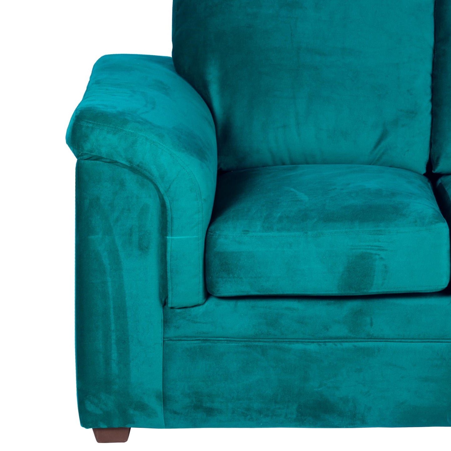 Sofá 2 Cuerpos Ancona Velvet Turquesa Home