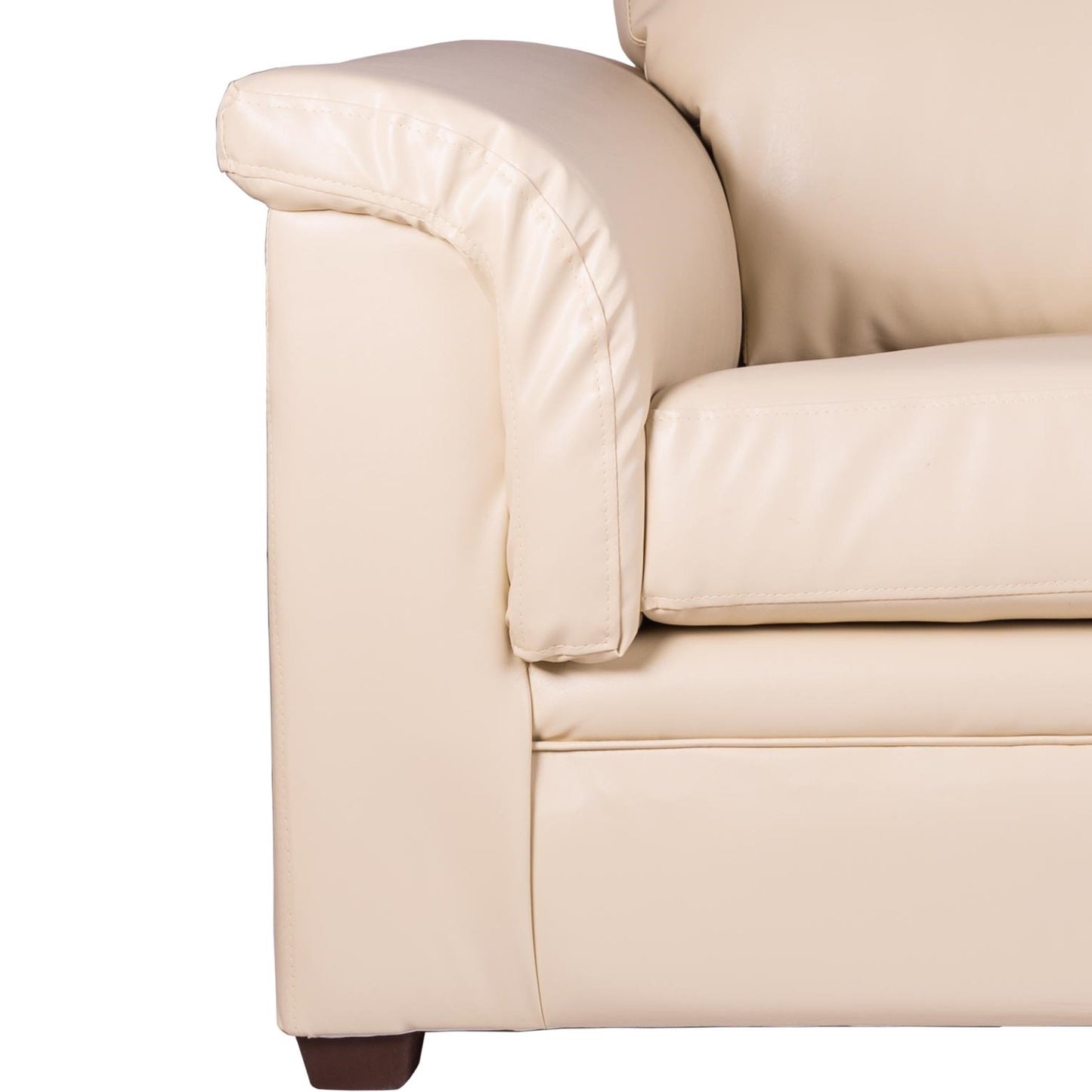 Sofá 2 Cuerpos Ancona PU Grano Beige Latam Home