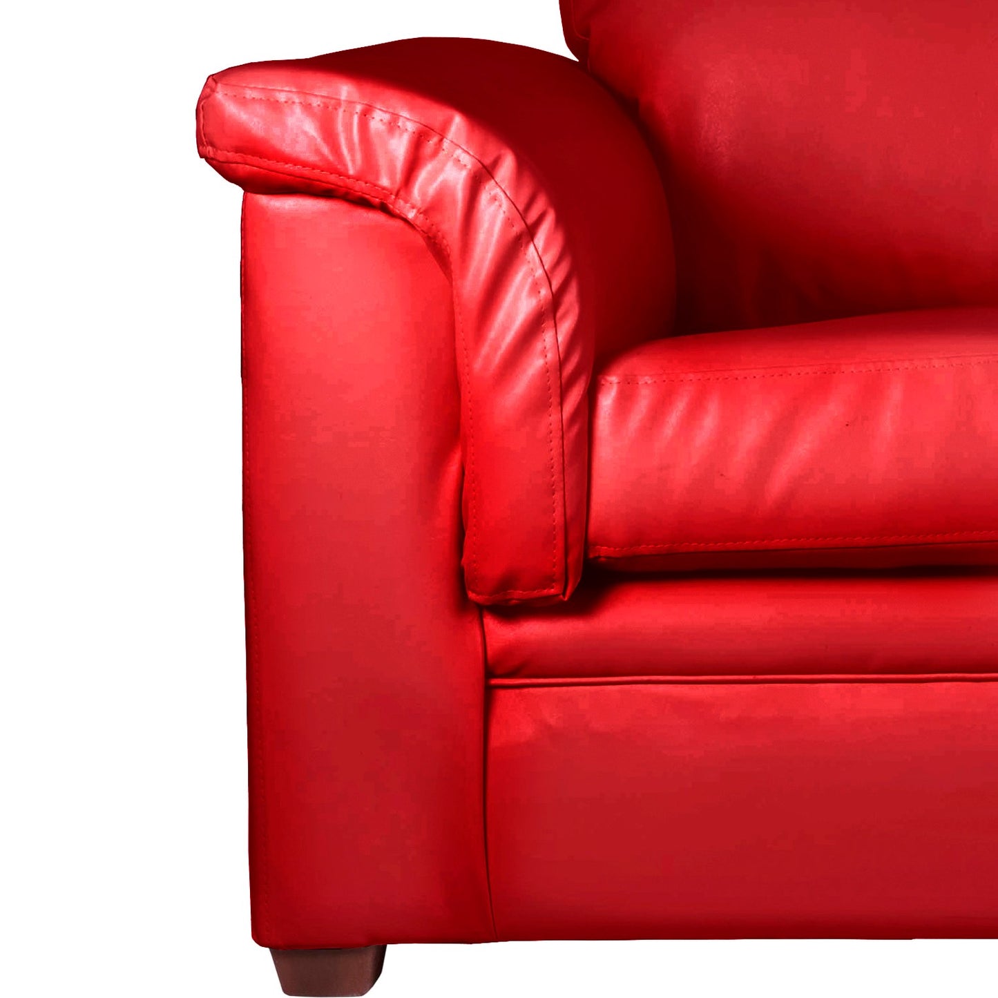 Sofá 2 Cuerpos Ancona PU Rojo Latam Home