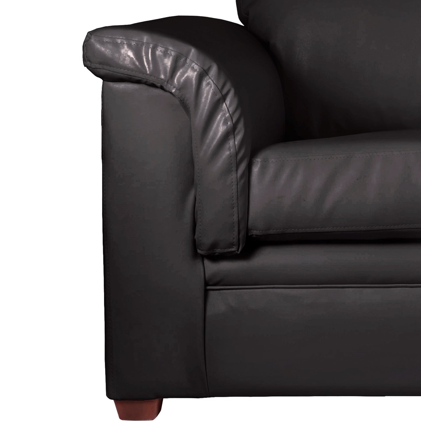 Sofá 2 Cuerpos Ancona PU Negro Latam Home