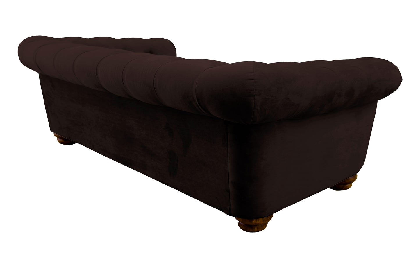 Sofá 3 Cuerpos Florencia Velvet Chocolate Latam Home