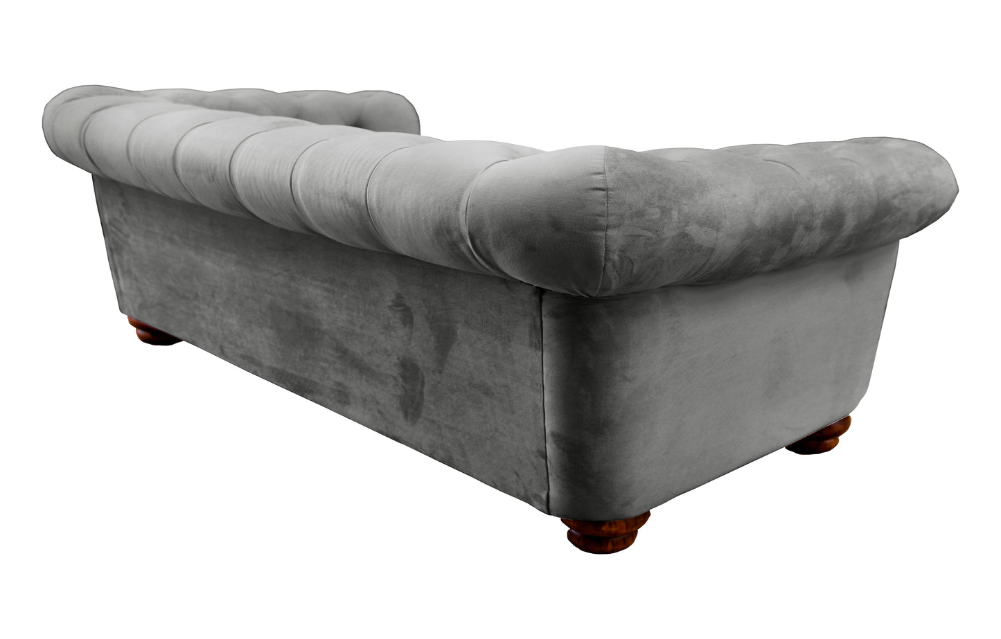 Sofá 3 Cuerpos Florencia Velvet Gris Latam Home